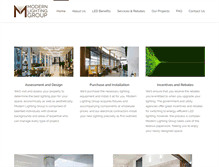 Tablet Screenshot of mlightinggroup.com